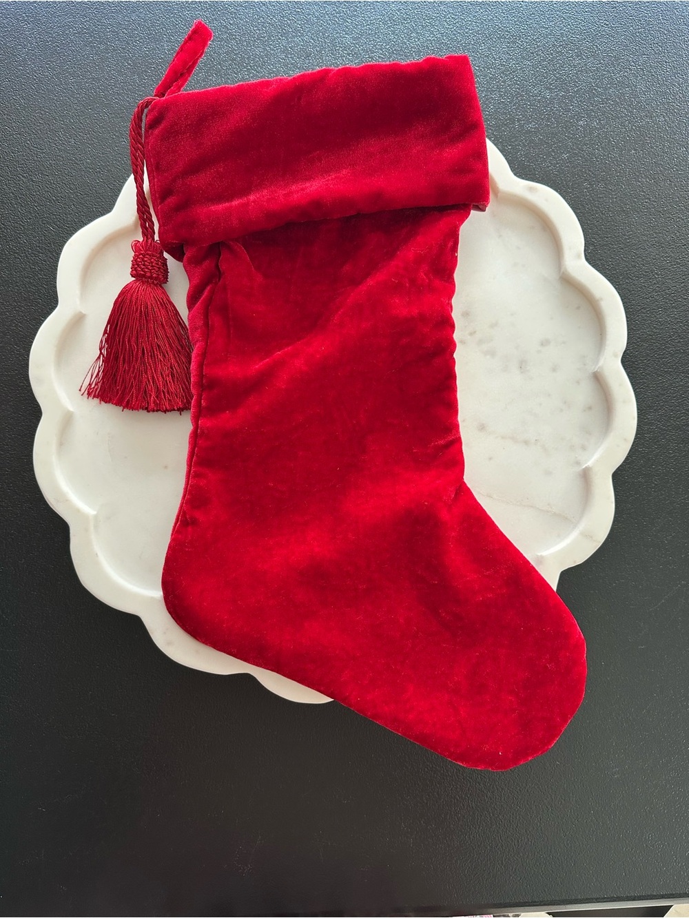Red Festive Holiday Stocking